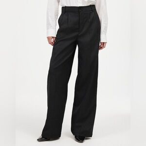 NWOT Madewell The Harlow Wide-Leg Trouser in Brushed Twill - 2 Curvy